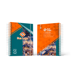 AGENDA 2025 - MODELO COMERCIAL Capa Dura / Sulfite 75g A5 - 148mm x 210mm Miolo - Preto e Branco  Capa Personalizada - Colorido 