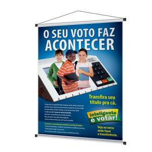 BANNER BRILHO 60x80cm LONA 440g 60x80cm 4x0  Bastão e Barbante 