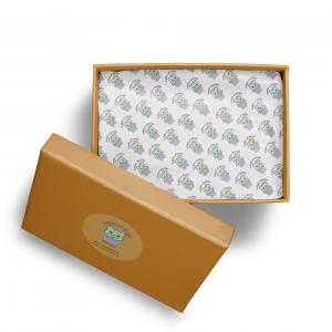 Papel de Embrulho Personalizado Monolúcido Seda  4x0  Corte Reto 
